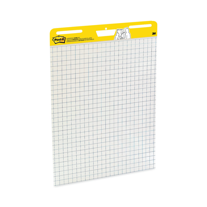 Large White Grid Self-Adhesive Easel Pad, 25 x 30 Inches