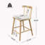 Tabouret de comptoir en bois rembourré, ensemble de 4-1850418009-1850418015