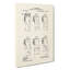 Toilet Roll Patent - Wrapped Canvas Print-61883604