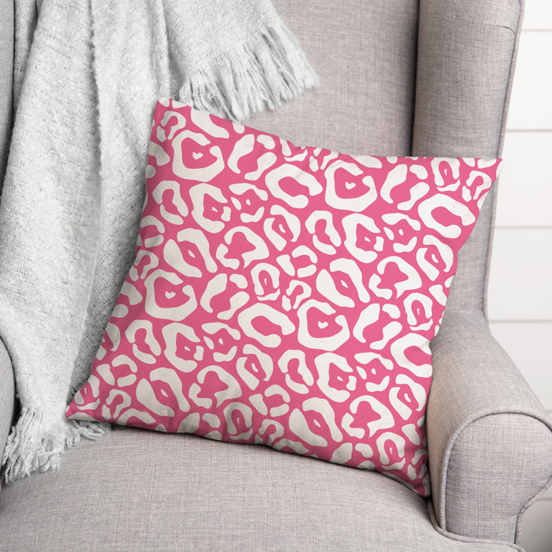  Housse et insert de coussin carré Cheetah, 18" x 18"