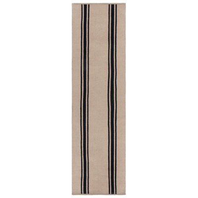 Hielm Hand Woven Jute Performance Striped Rug