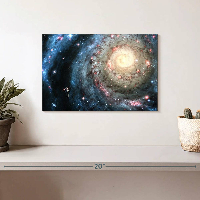 Oberle Astronaut And Galaxy, 8" H x 12" W