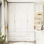 Armoire moderne avec rangement solide et armoire supérieure
