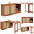 360° Expandable Rotating Bar Table With Storage Cabinet