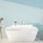 Richmond 57'' x 36'' Soaking Solid Surface Bathtub-50879114-88719106