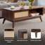 Table basse Ailia - chocolat foncé-1037069823
