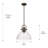 Bales 1-Light Dimmable Dome Pendant-91584195-91584194