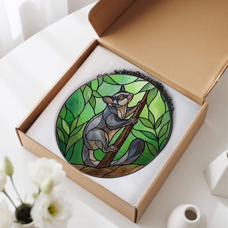 Panneau de vitrail en verre coloré, 7,8 heures, H 7,8 po