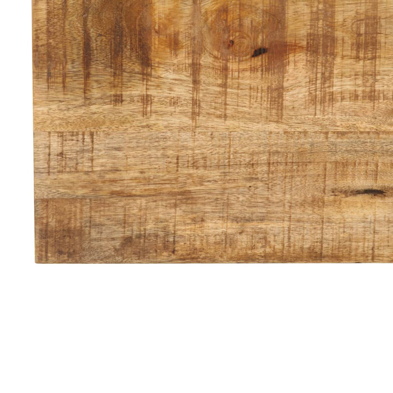 Table basse Adree, H 15,7 po x L 31,5 po x l 31,5 po, Brun pâle, Bois de manguier massif