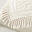 Couvre-lit simple / simple en médaillon à franges 100% coton chenille - literie fascinante-124755137-124755140