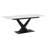 Amyna Extendable Stone Top Metal Base Dining Table-1178808548