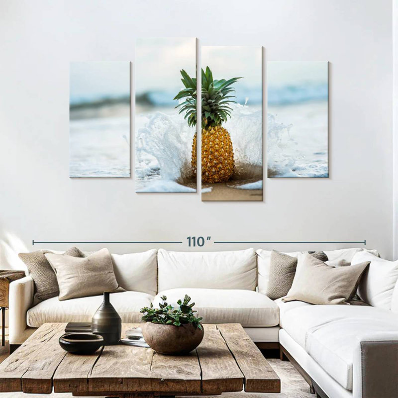 Yarlin Pineapple Splash, 54'' H x 84'' W