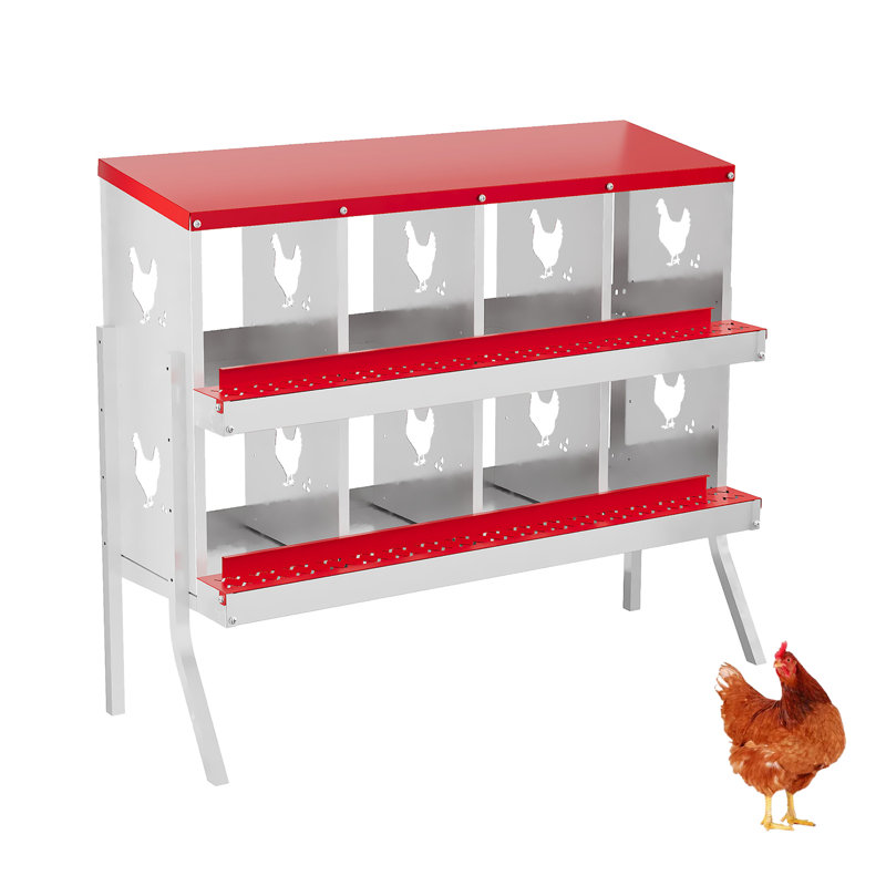 Nesting Boxes, 8 grids (with bracket), Red