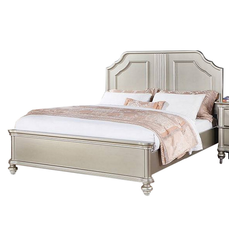 Meshell Solid Wood Platform Bed, California King