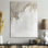 Couches de peinture en plâtre beige doux I - Décoration murale en toile beige propre