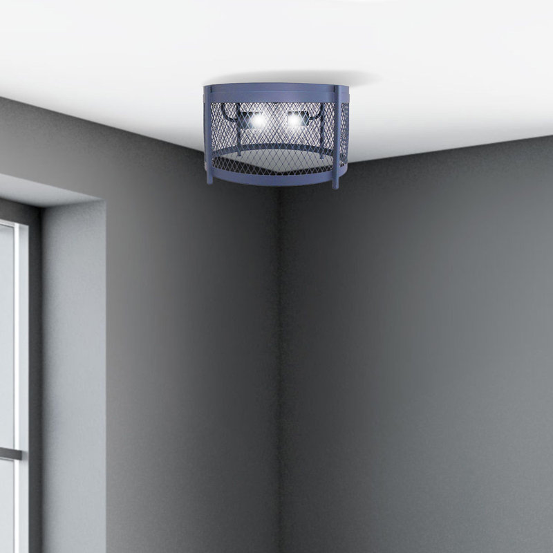 Glen Flush Mount, Dark Gray