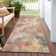 Machine Washable Indoor/Outdoor Xhevrie Peach Rug