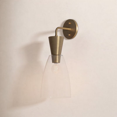 Results Single Transparent Dimmable Vanity Light