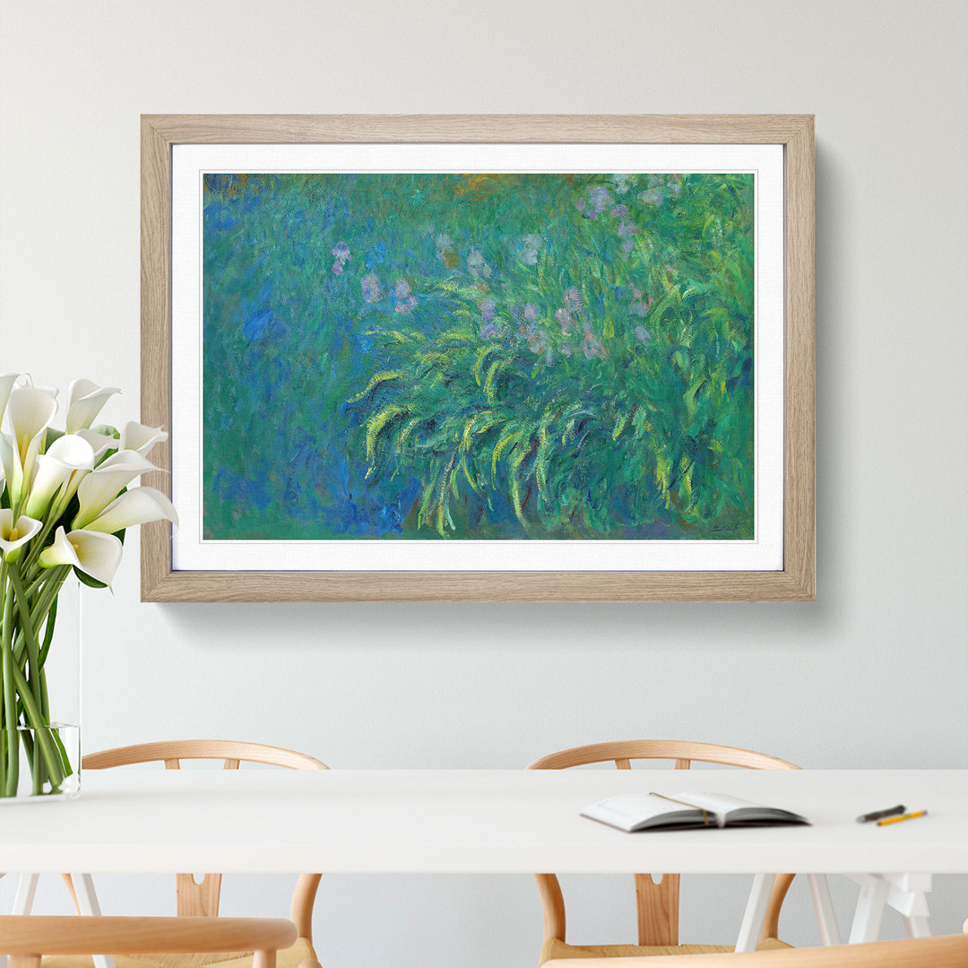Irises by Claude Monet - Picture Frame Painting