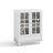 Storage Cabinet with Double Glass Doors and Drawer-569628184