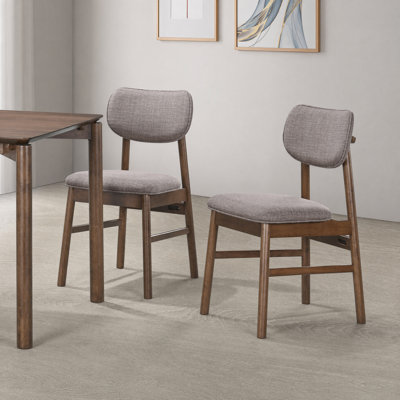 Willow 4-Seater Solid Wood Dining Room Set With Upholstered Chairs