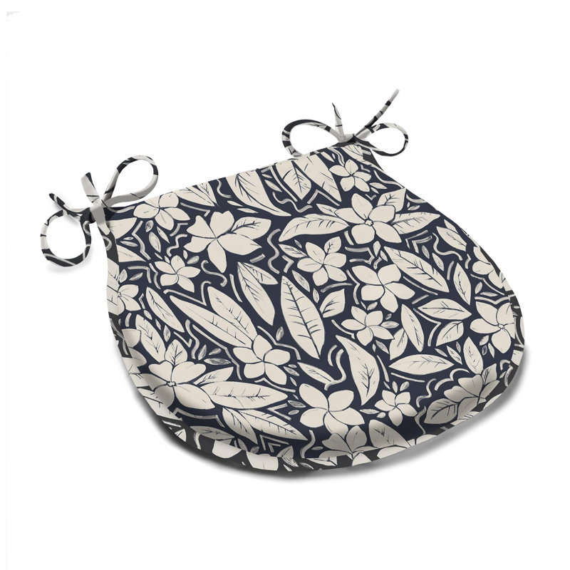 Seat / Back Cushion, Blue Floral