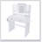 LED Mirror Vanity Dressing Table With 3-Color Adjustable Lights, 2 Large Drawers, Hair Dryer Stand & Non-Woven Storage Bag