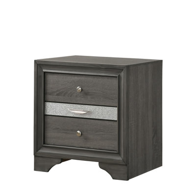 Ensemble de chambre à coucher avec rangement de style traditionnel 4 pièces 
