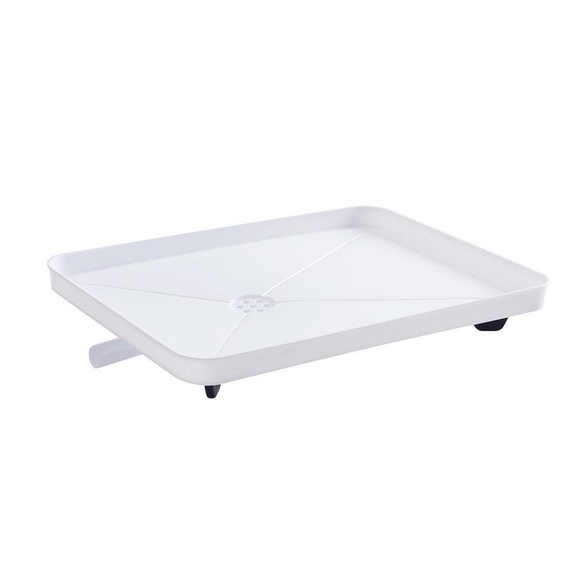 Égouttoir à vaisselle 3 pièces avec égouttoir, Blanc
