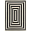 Tapis noir / ivoire Isibeal-336781266