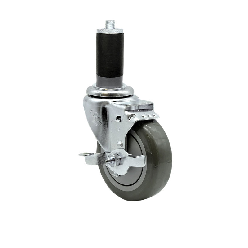 Tige pivotante grise en polyuréthane 1-1 / extensible avec frein SCC