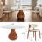 Ikerne Modern Farmhouse 47" Round Sintered Stone Pedestal Dining Table Set -97644774-79980390