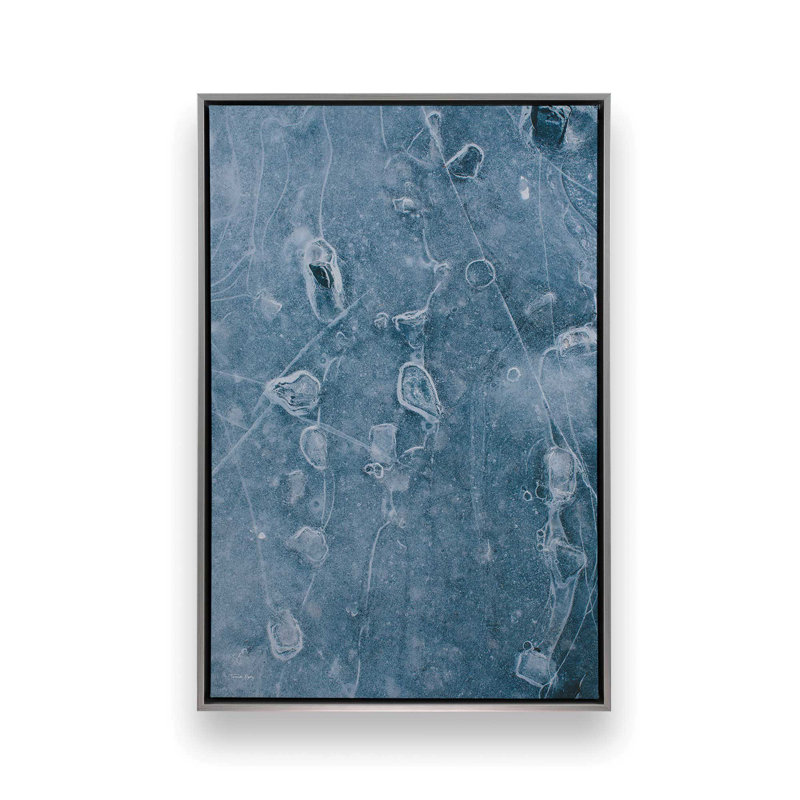 «Ice Study No. 1» par Jennifer Rigsby, reproduction d'art, 12 W x 18 H, Silver, Framed Canvas
