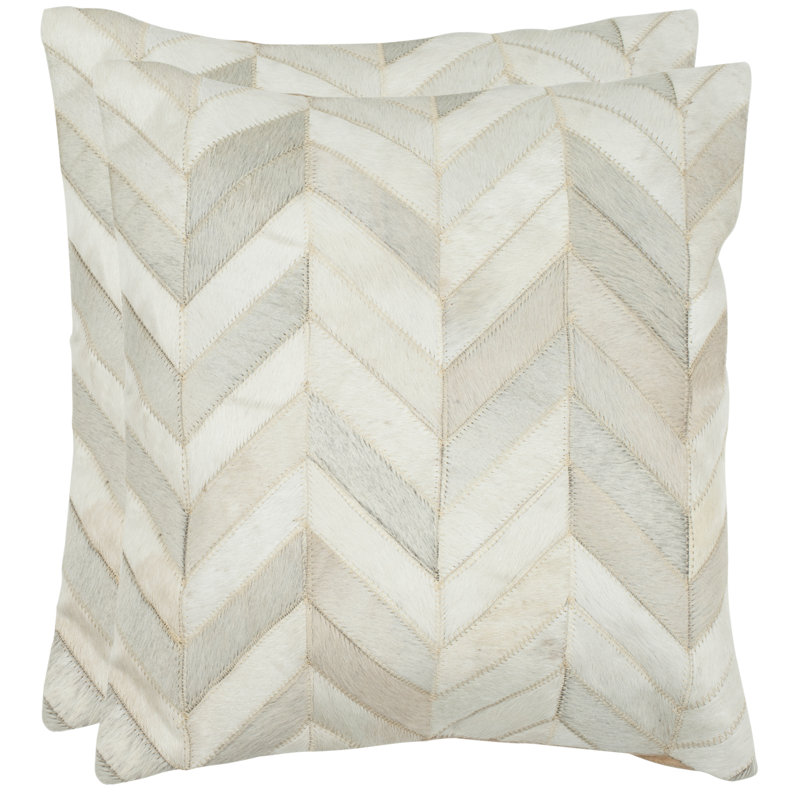 Coussin décoratif , Multicolore / blanc, 18 po x 18 po