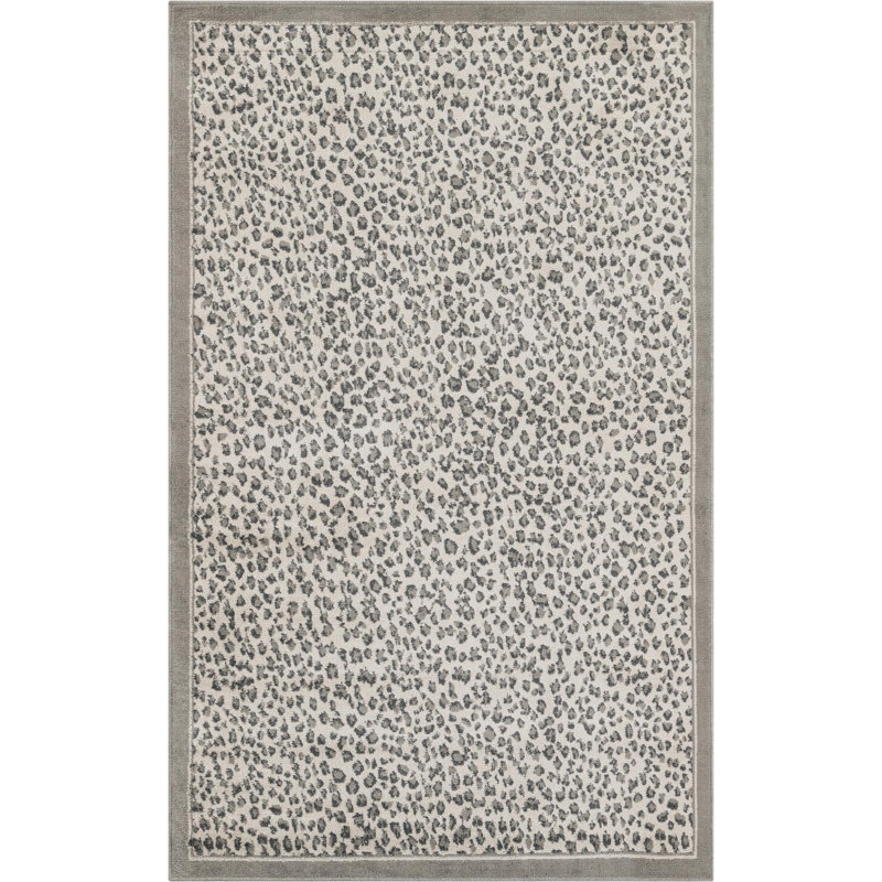 Tapis Pardus Teonni, Grey, Rectangle 5 pi 1 po x 8 pi