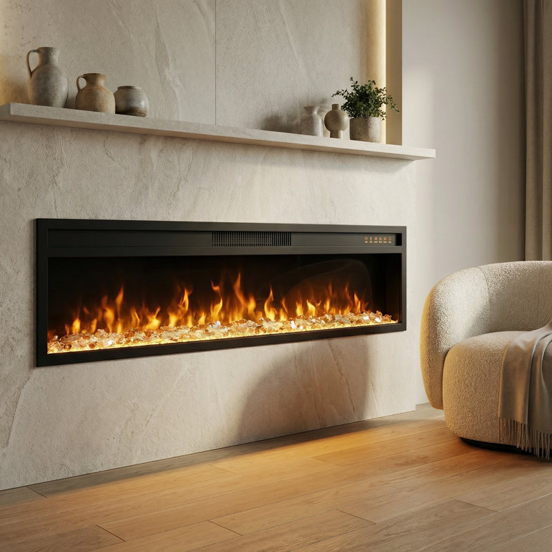 Claybrook 46 IN W Electric Fireplace Heater