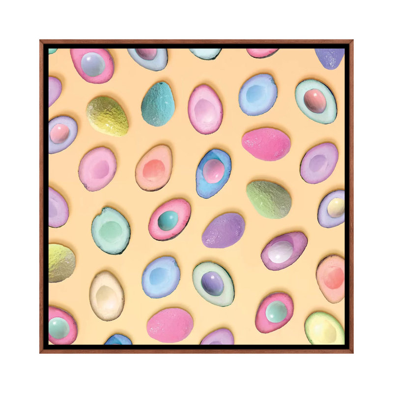 Pastel Avocados par Erin Summer - impression d'art graphique, H 26 po x l 26 po x P 1,5 po, Pas de tapis