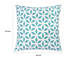 Housse de coussin d'extérieur pour l'intérieur, éclat de cristal bleu turquoise carré de 20 pouces