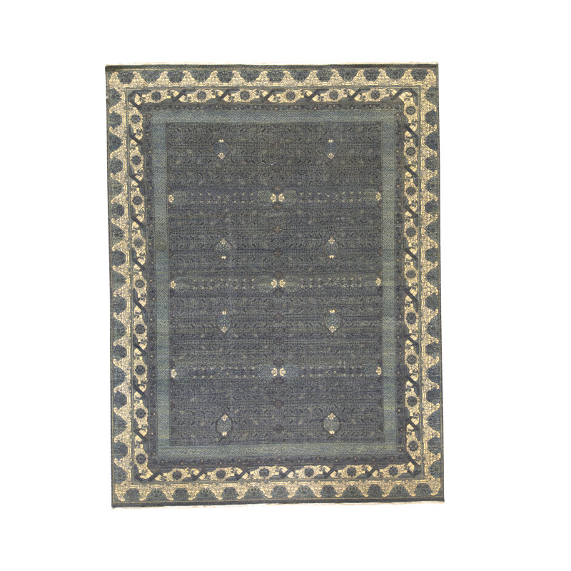 Canterbury Hand-Knotted High-Quality Blue Area Rug