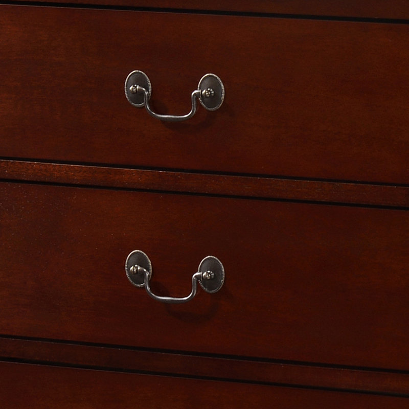 Commode 4 tiroirs, cerise, Cerisier