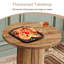 39.4" H Round Dining Table, Small Kitchen Bar Table with Footrest for  Dining Room, Pub, Bar-753317427