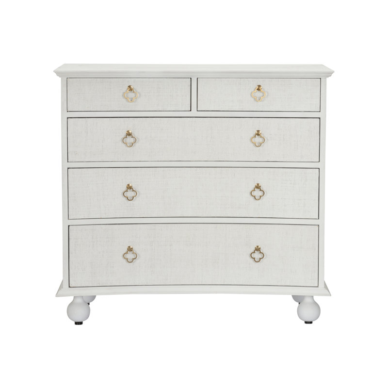 Maxwell 5 - Drawer Dresser, White