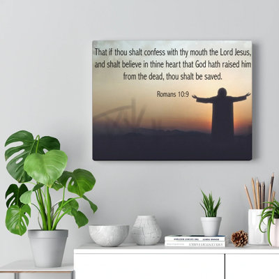 Thou Shalt Be Saved - Wrapped Canvas Print