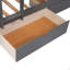 Lit simple superposé avec lit mezzanine attaché et deux tiroirs-1725158957