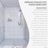 Frameless Stainless Steel Sliding Shower Door-116834921