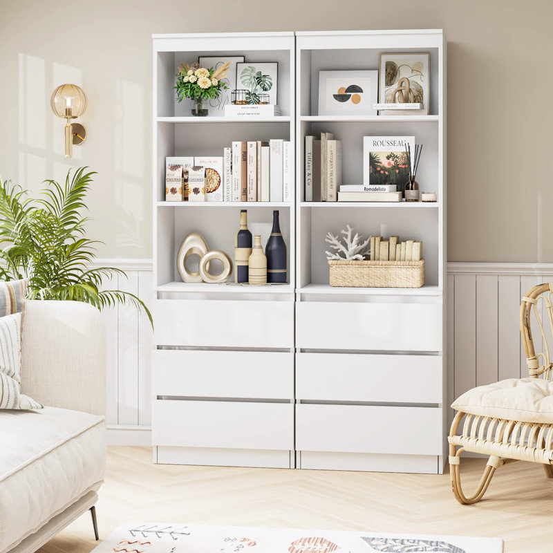 Isla 180cm H x 60cm W Standard Bookcase, White