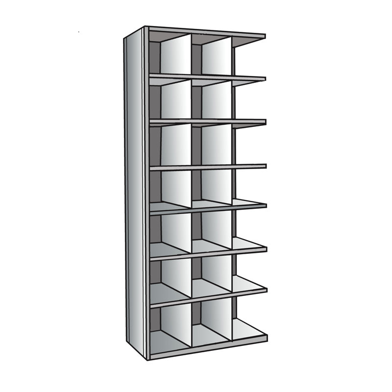 Hi-Tech 36'' W Metal Storage Rack, 36"W x 24"D x 87"H
