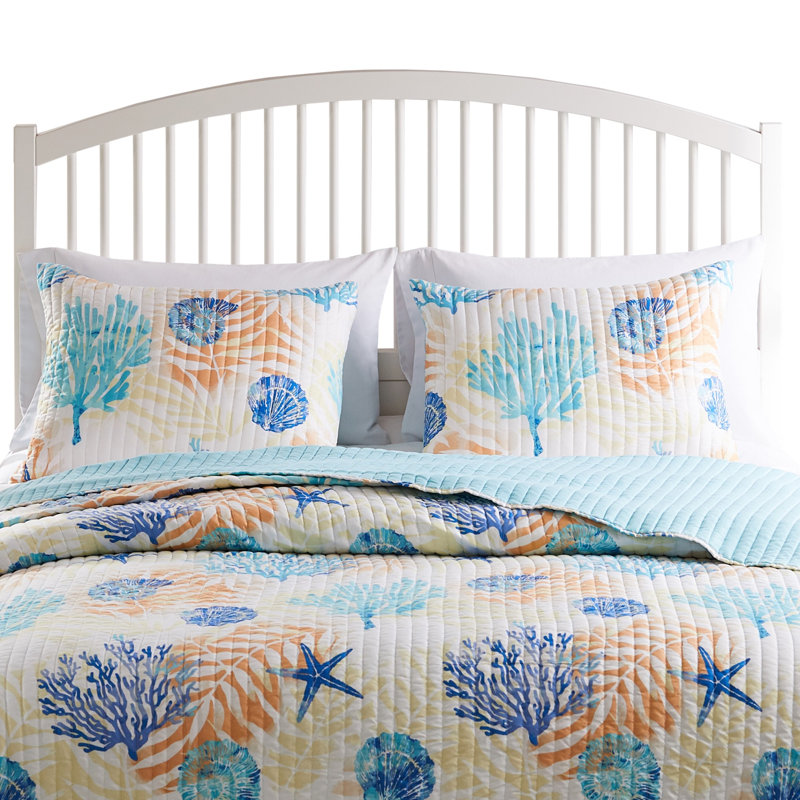 Greenland Home Fasions Montego Aqua King Sham, 20x36, King