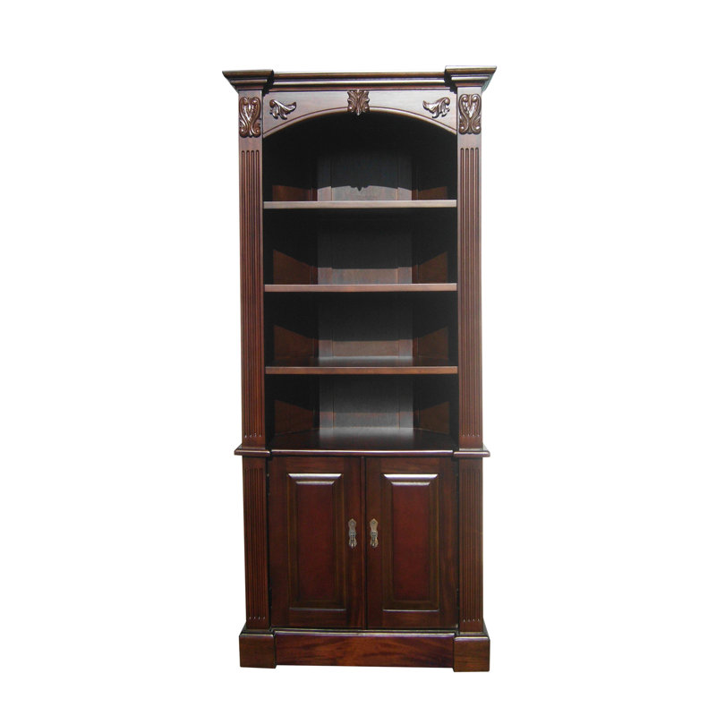 Armoire à demi-coin sculptée Odelina
