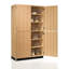 Grande armoire de rangement pour salle de classe diversifiée, l 48 po x P 22 po x H 84 po, fabrication en chêne, 4 tablettes réglables (2 fixes), portes doubles fendues verrouillables, finition résistante aux produits chimiques, fabriquée aux États-Unis-39492705